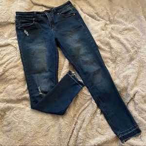 True Craft Distressed Skinny Jeans